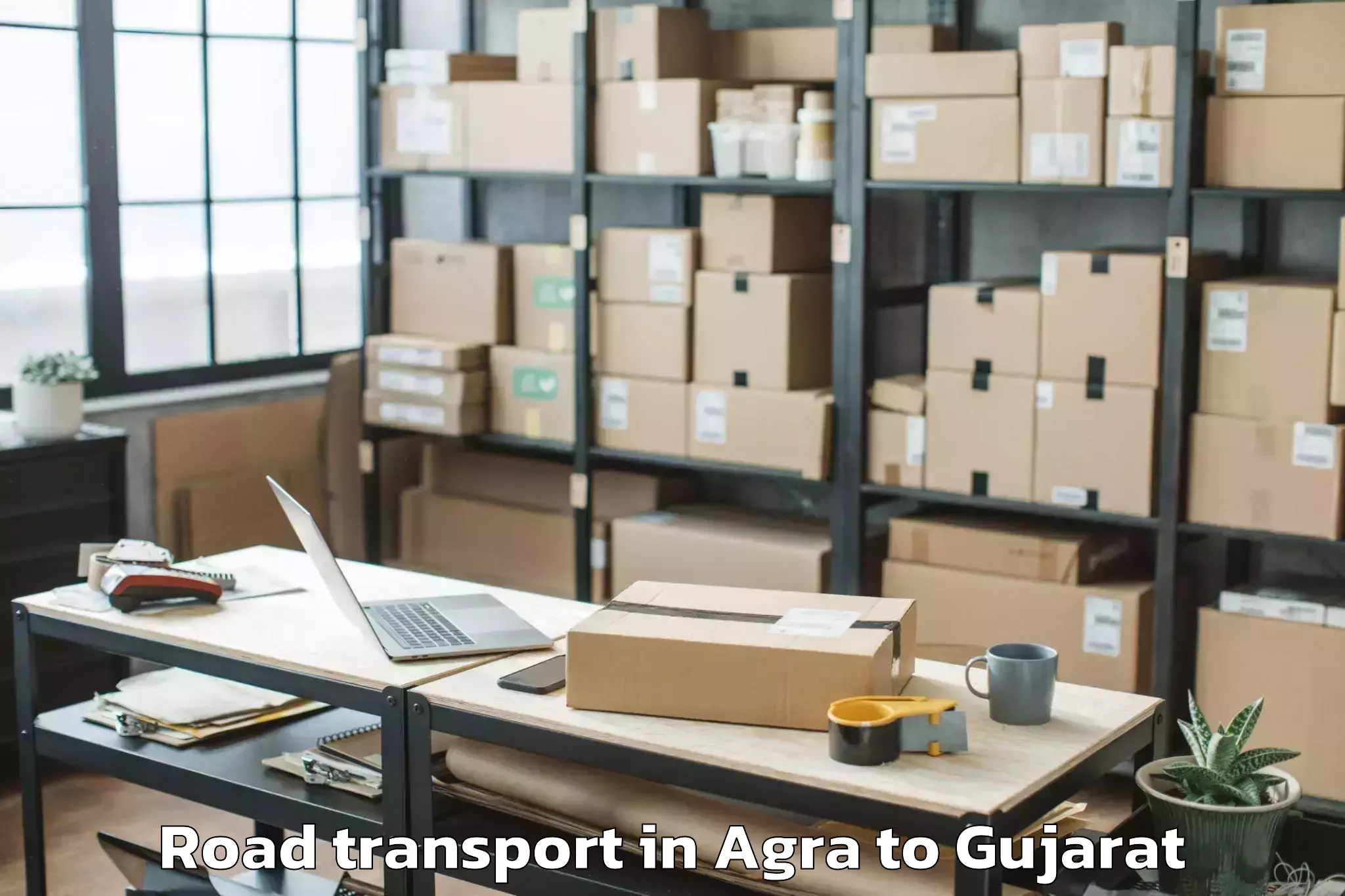 Book Agra to Vanthali Road Transport Online